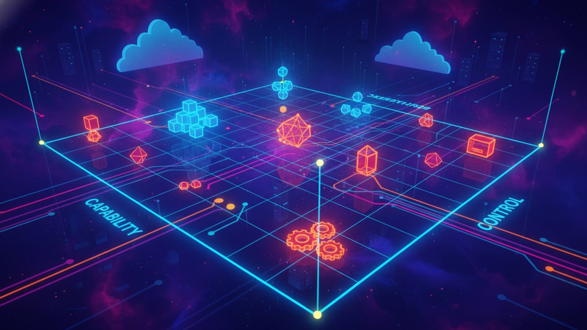Map of AI capability and control ratios for business.